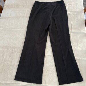 Evan Picone Essentials stretch dress slacks, charcoal gray, size 10